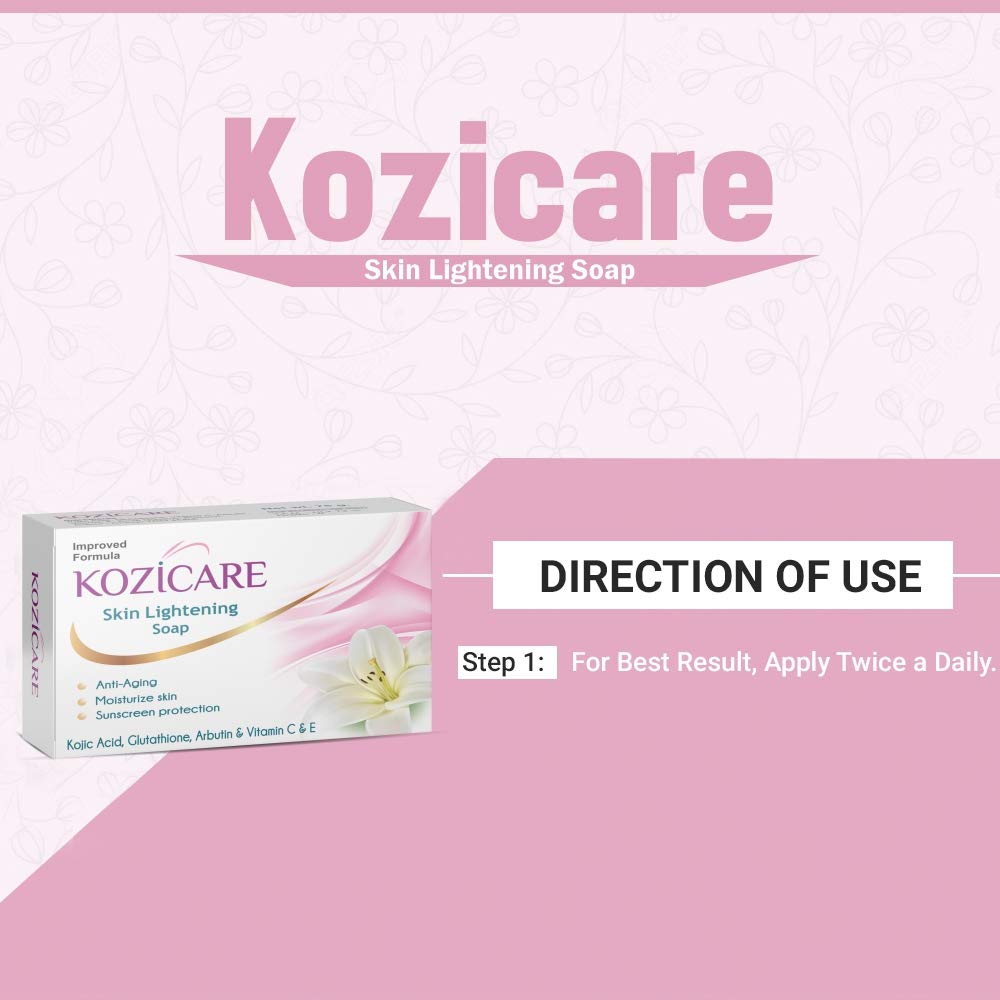 Kozicare Skin Lightening Soap, 75g - Kozicare -