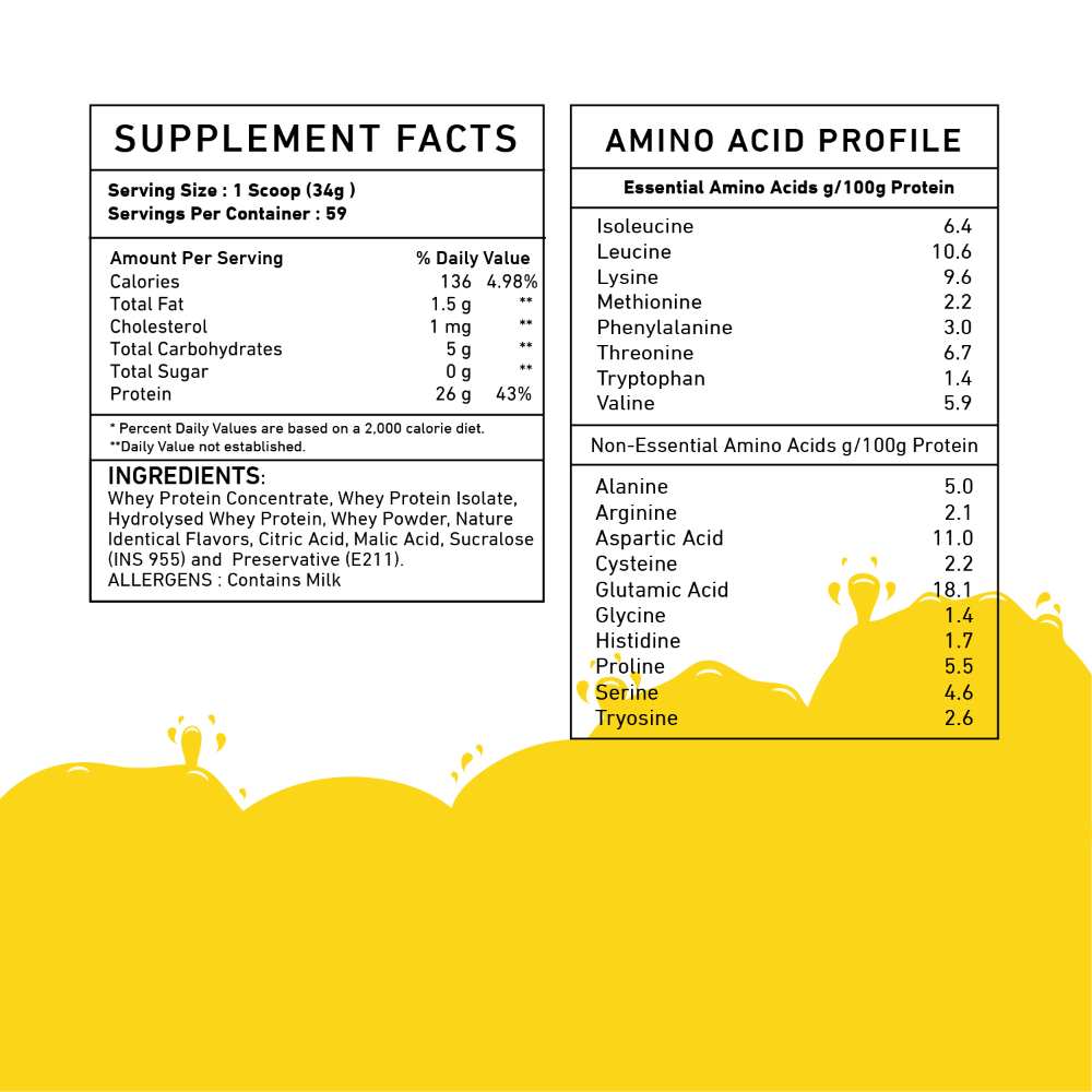 Bigmuscles Frotein 26g Refreshing Hydrolysed Whey Protein Isolate - BigMuscles -