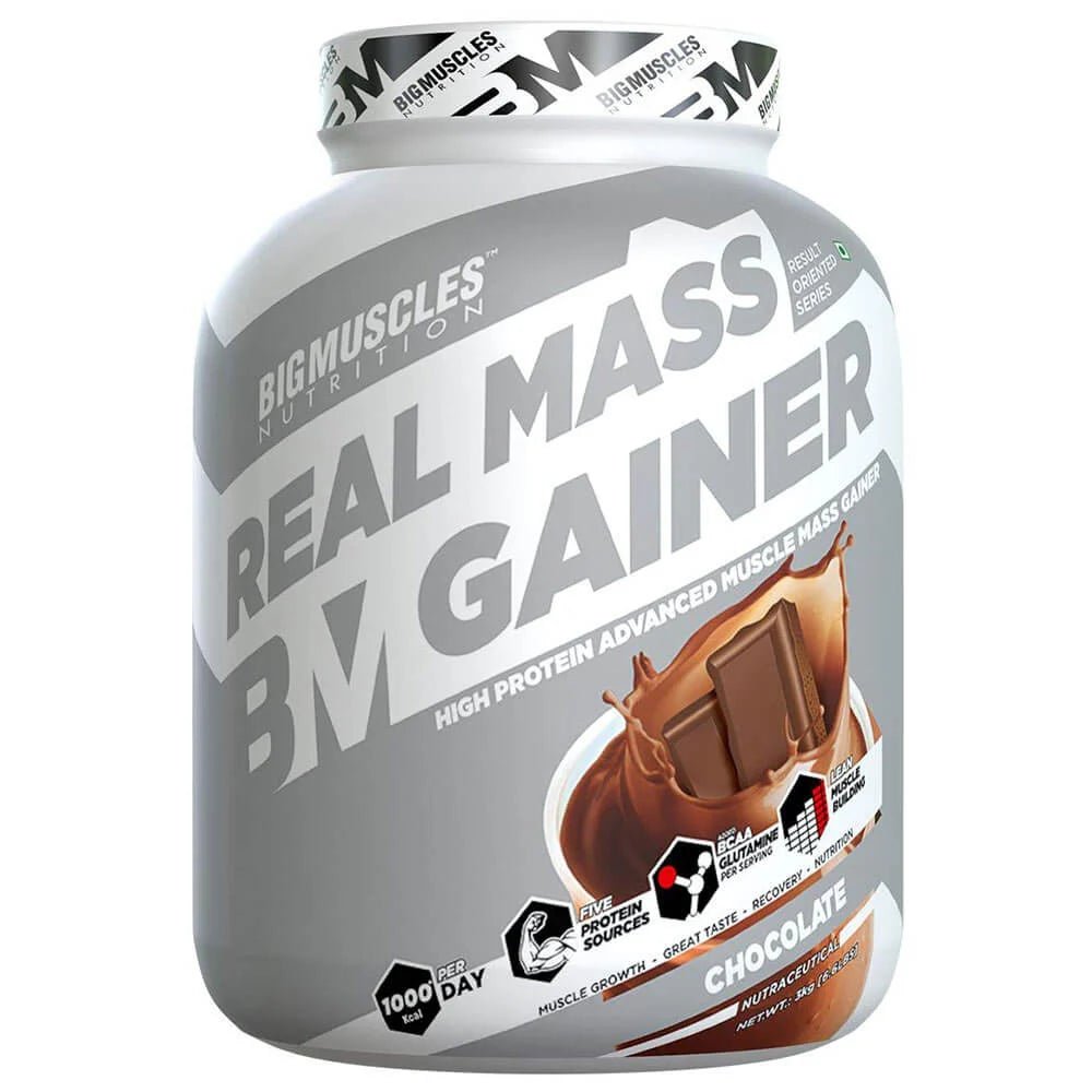 BigMuscles Real Mass Gainer | Chocolate - BigMuscles -