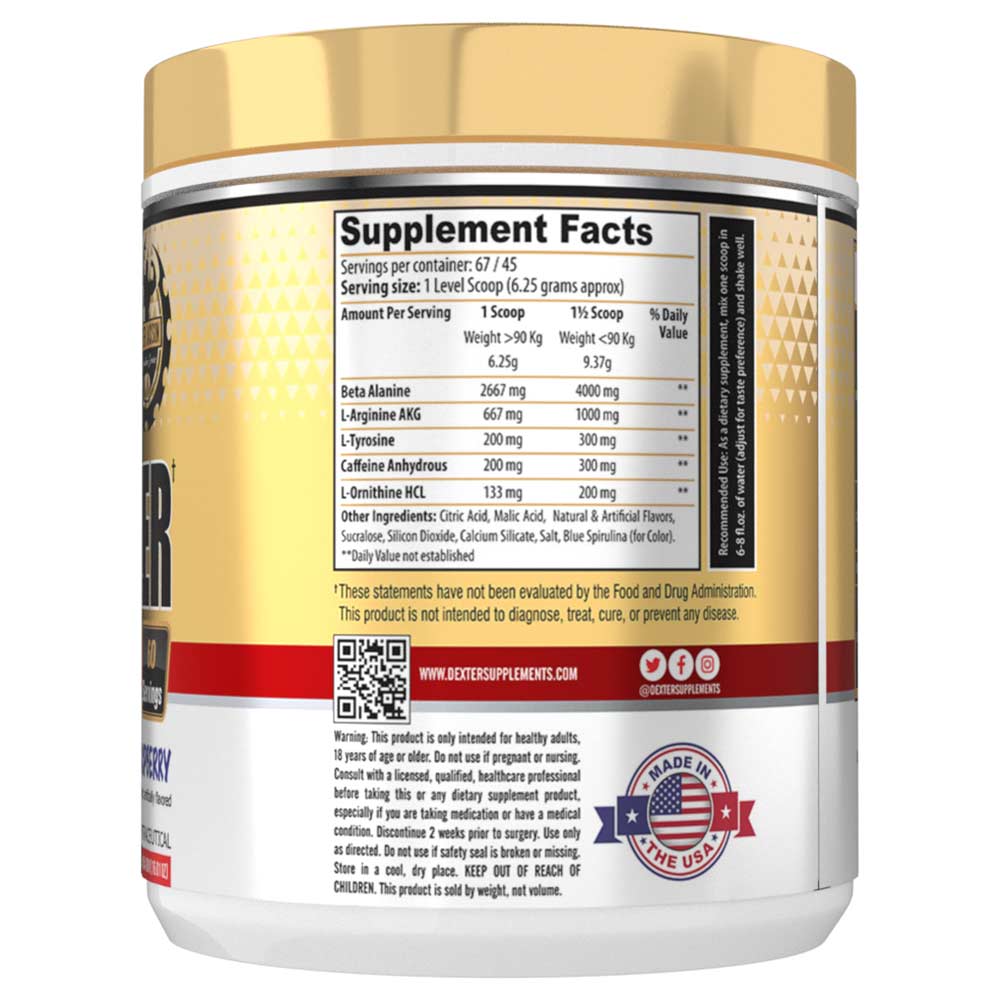 Dexter Jackson Energizer Pre-Workout, 60 servings - Dexter Jackson - DJ_Energizer_BR
