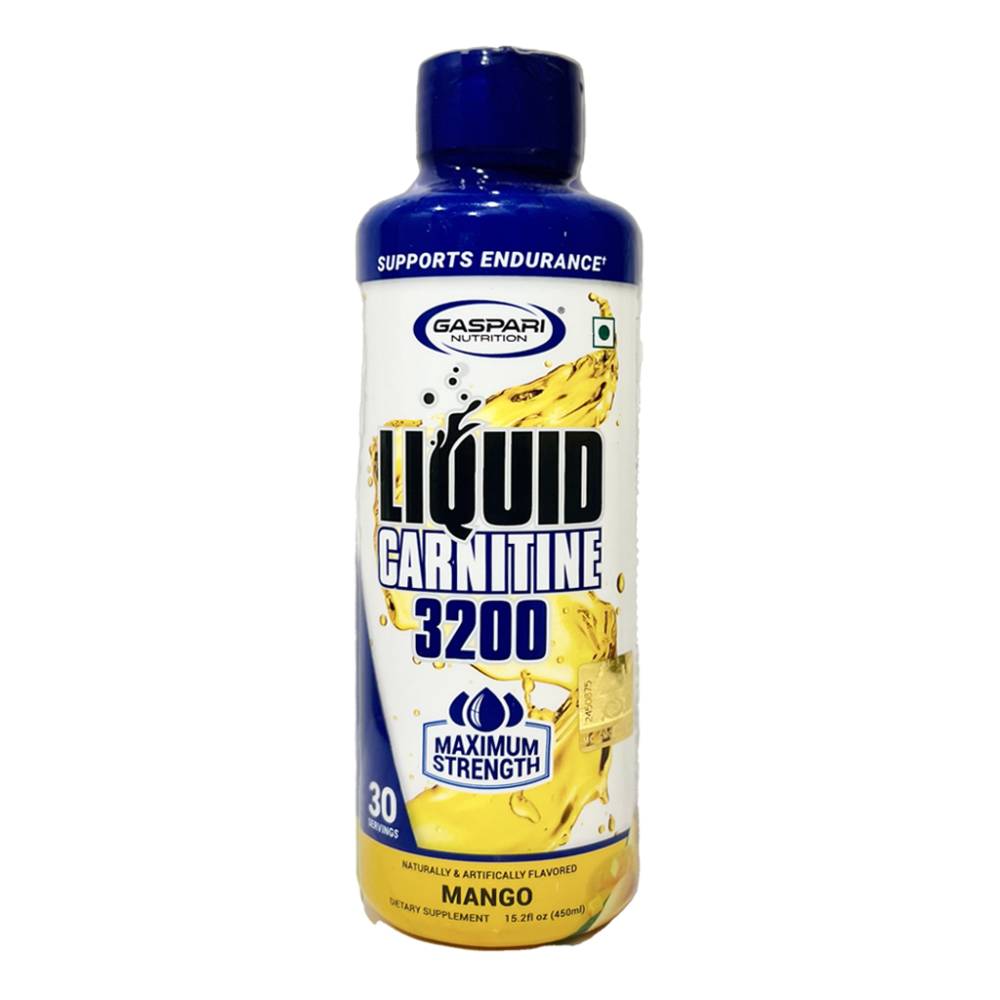 Gaspari Nutrition Liquid Carnitine 3200mg, 30 servings - Gaspari - Gasp_LCarni_Mango