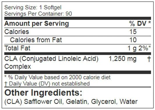 GAT CLA 1250, 90 Softgels - GAT - GAT_CLA_90