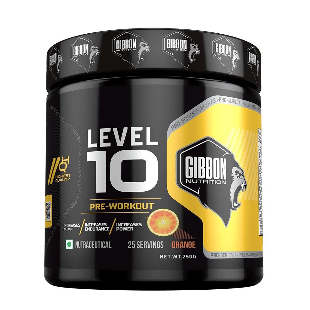 Gibbon Nutrition Level 10 Pre-workout, 25 servings - Gibbon Nutrition -