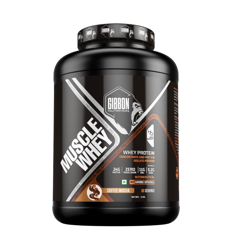 Gibbon Nutrition Muscle Whey Protein Powder 2kg - Gibbon Nutrition -
