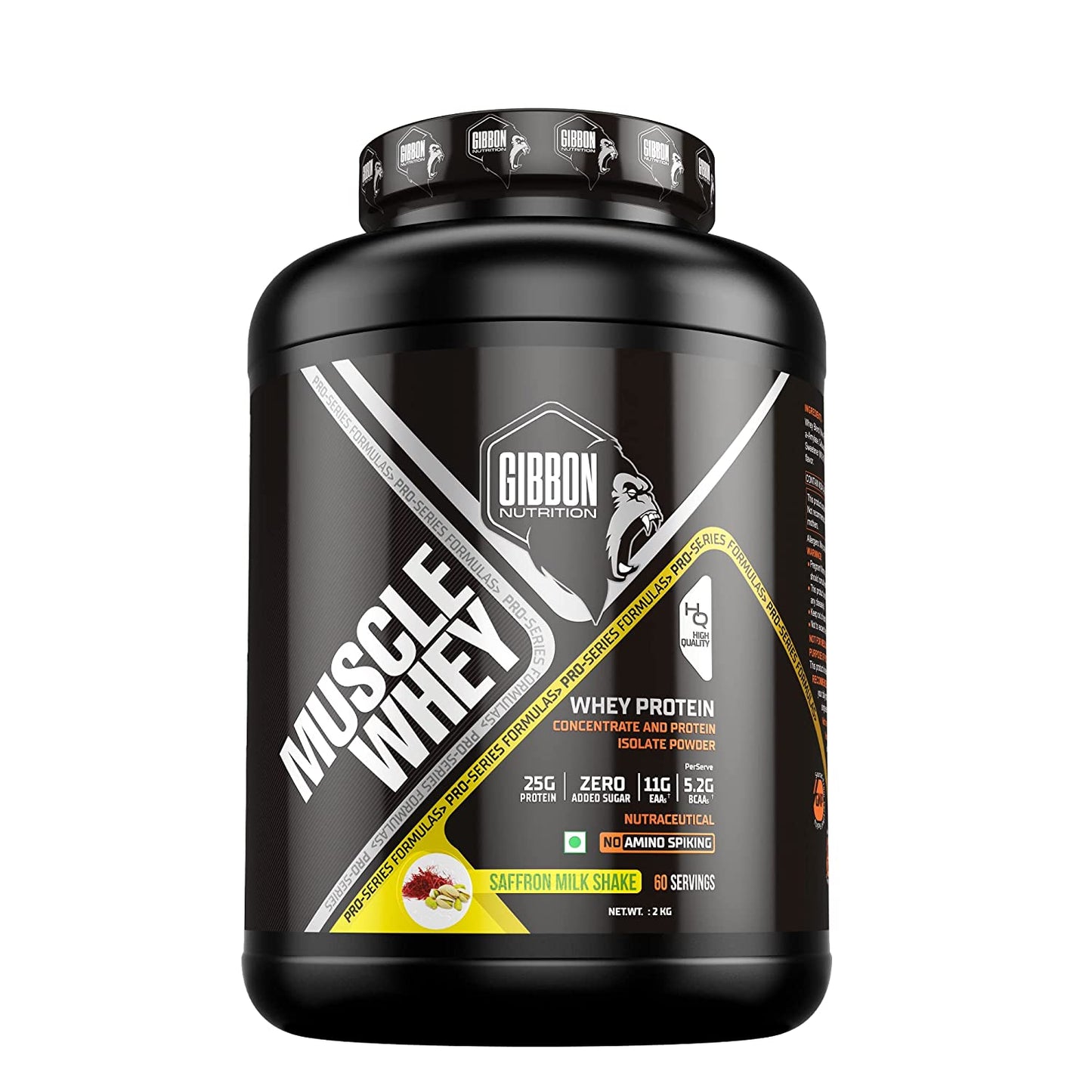 Gibbon Nutrition Muscle Whey Protein Powder 2kg - Gibbon Nutrition -