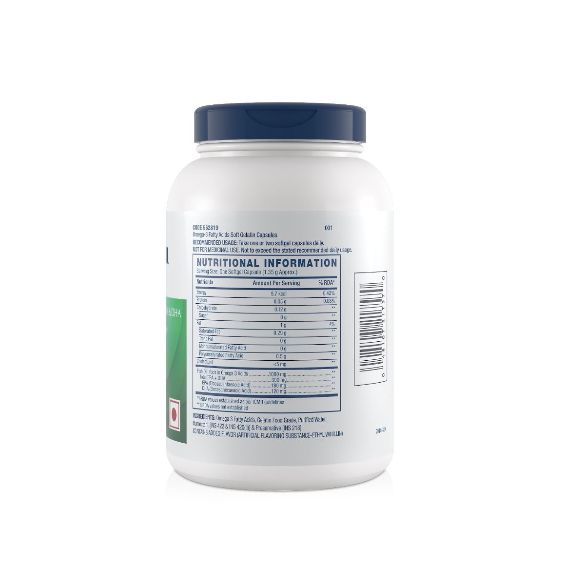 GNC Fish Body Oil 1000mg, 90 Softgels