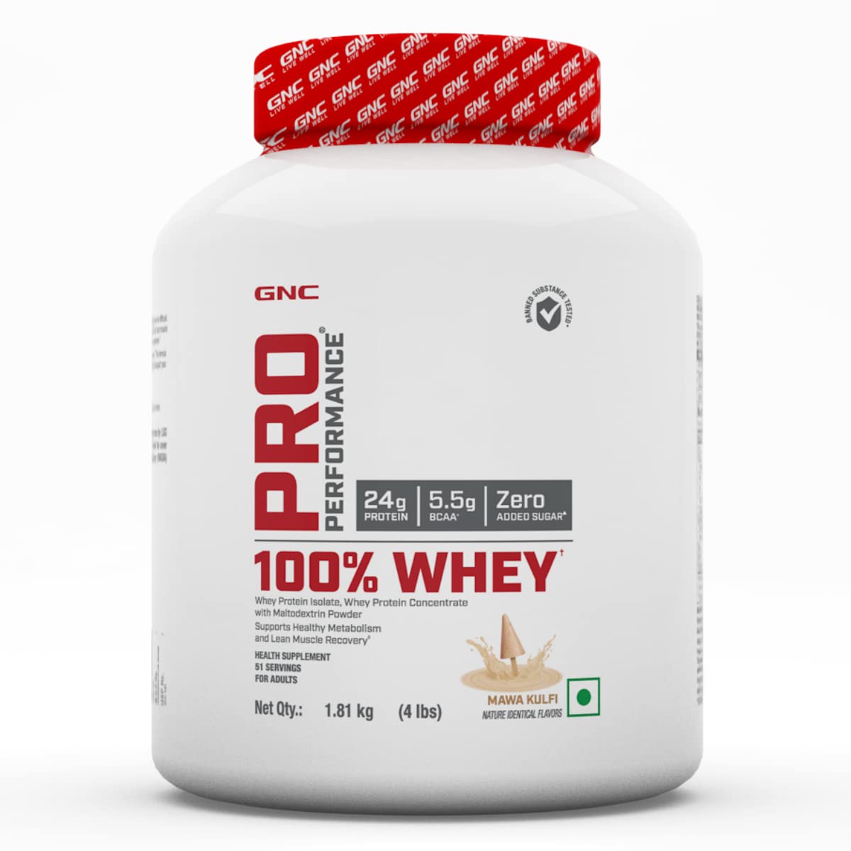 GNC Pro Performance 100% Whey Protein - GNC -