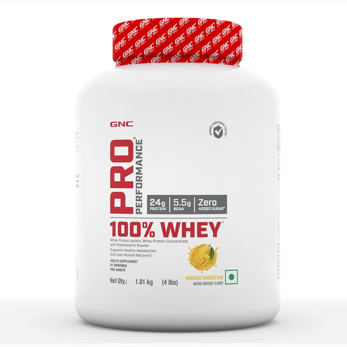 GNC Pro Performance 100% Whey Protein - GNC -