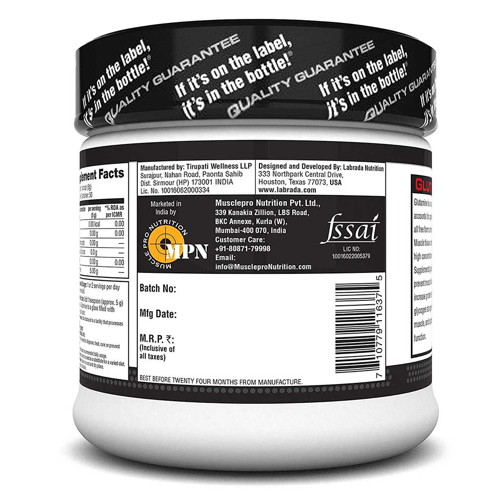 Labrada GlutaLean Unflavoured 250gm | 50 servings