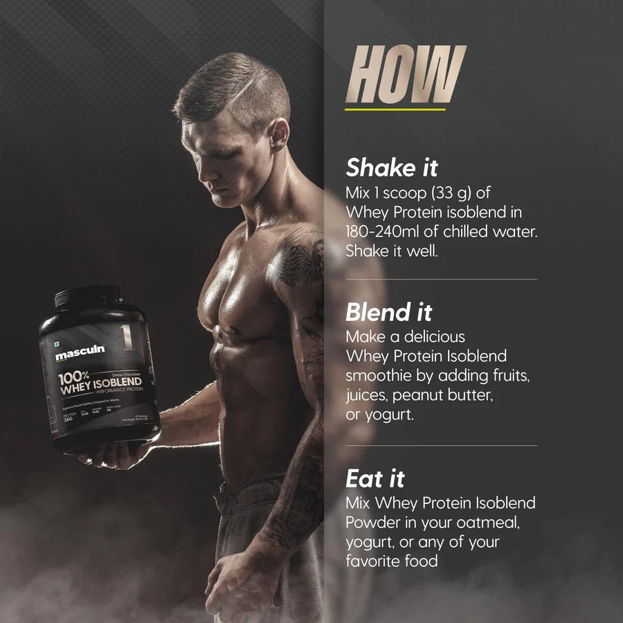 Masculn ISO-BLEND Whey Protein Supplement For Men & Women - Masculn -