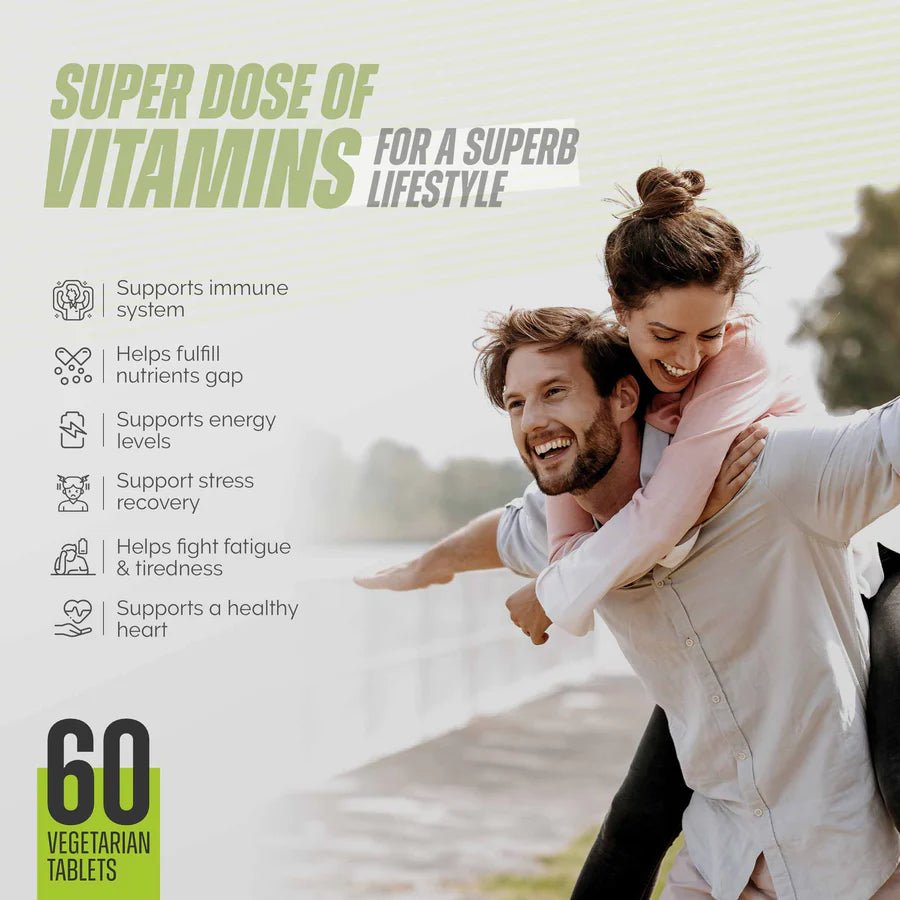 Masculn Super Multivitamin Tablets, Helps Improve Stamina & Strength For Men/Women, 60 Tablets - Masculn -