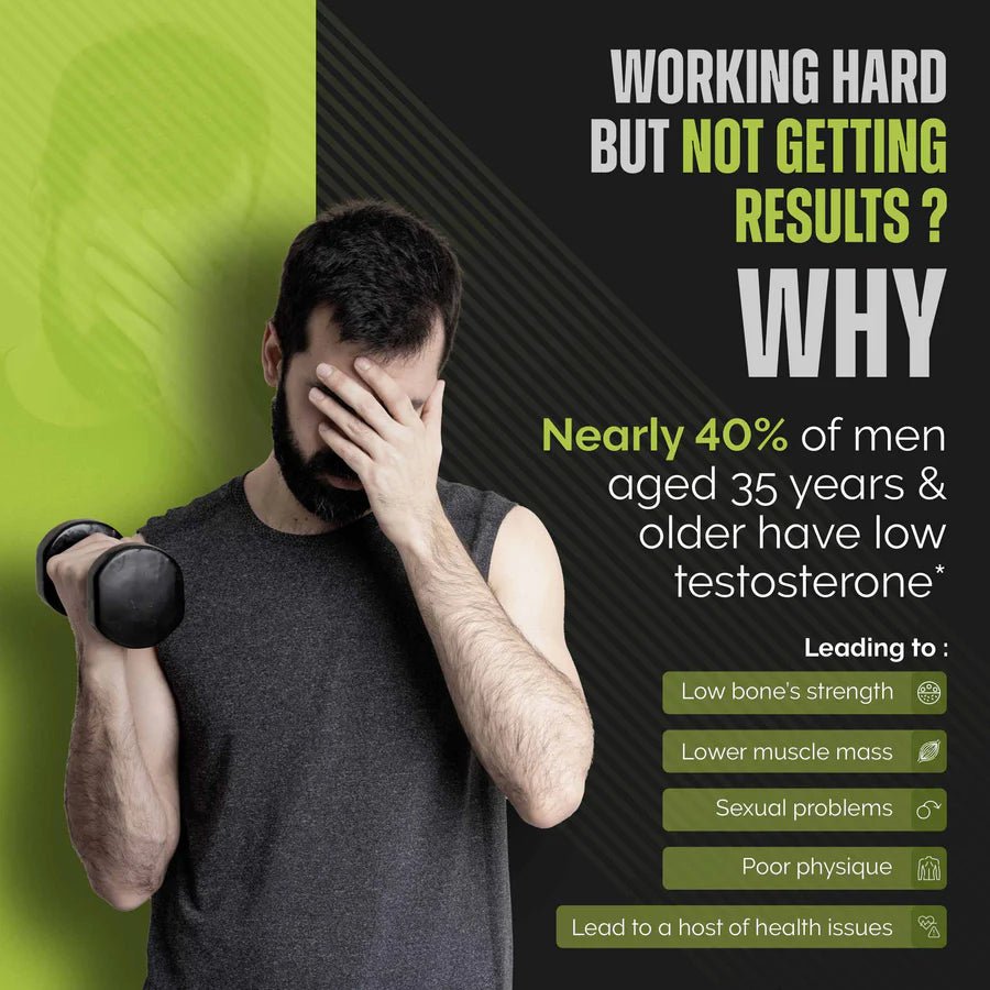 Masculn Testosterone Booster Supplement To Enhance Stamina For Men | 60 Tablets - Masculn -