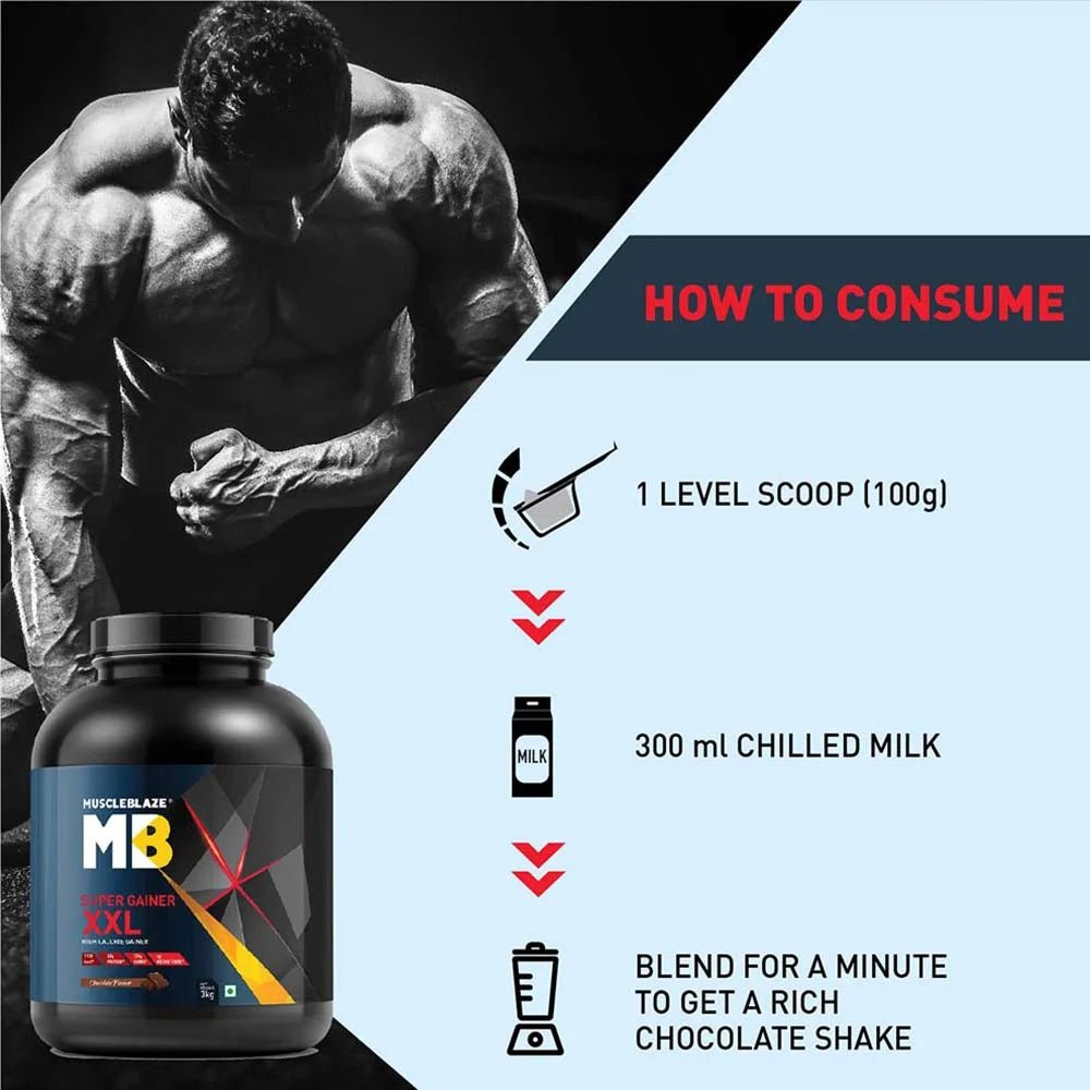 MuscleBlaze Super Gainer XXL, Chocolate - Muscleblaze -