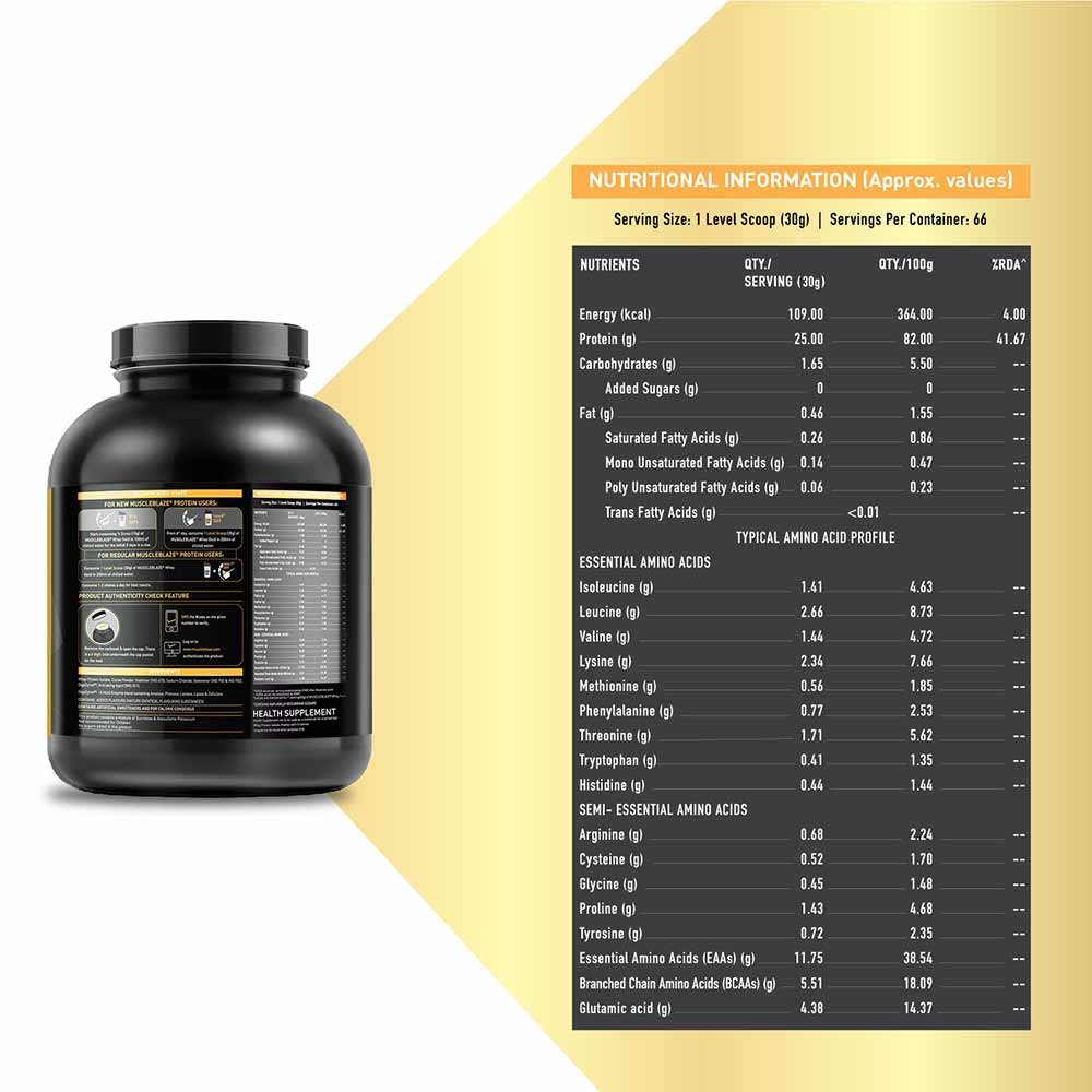 MuscleBlaze Whey Gold Protein, Rich Milk Chocolate - Muscleblaze -