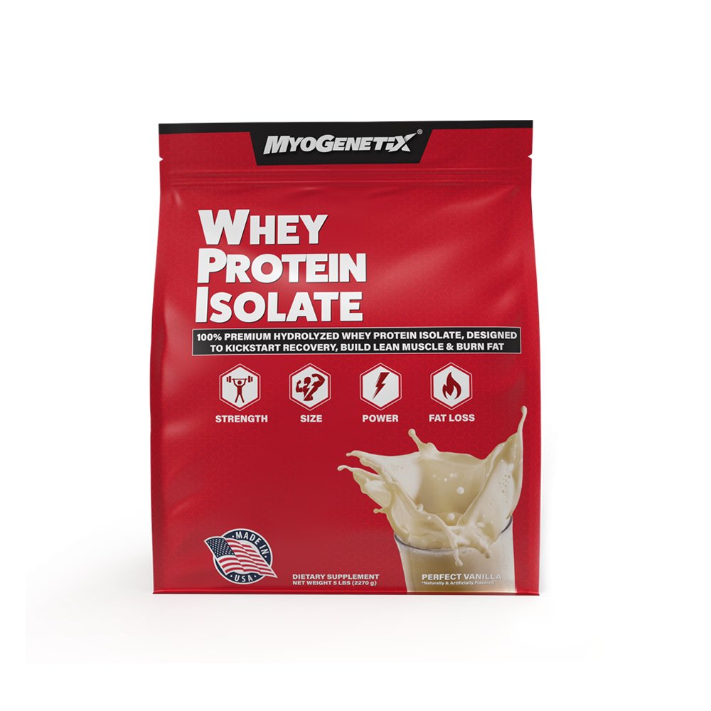 Myogenetix Whey Protein Isolate With Scan Verify 5lbs (2.27kg) - Myogenetix -