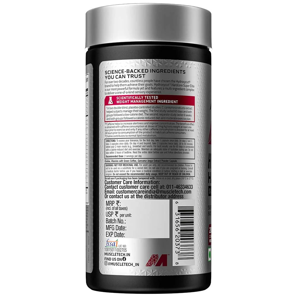 Muscletech Hydroxycut Super Elite | 100 Veggie Capsules - Muscletech -
