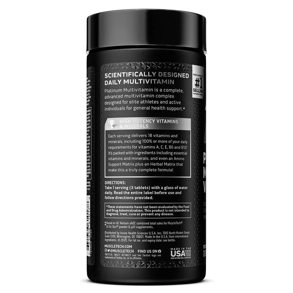 Muscletech Platinum Multivitamin