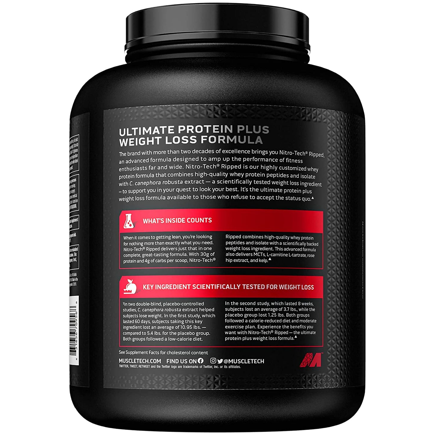 Muscletech Nitrotech Ripped, 1.81 kg