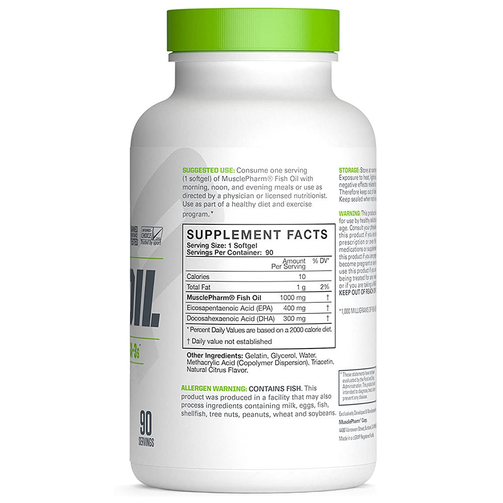 MusclePharm Fish Oil, 90 softgels - Musclepharm -