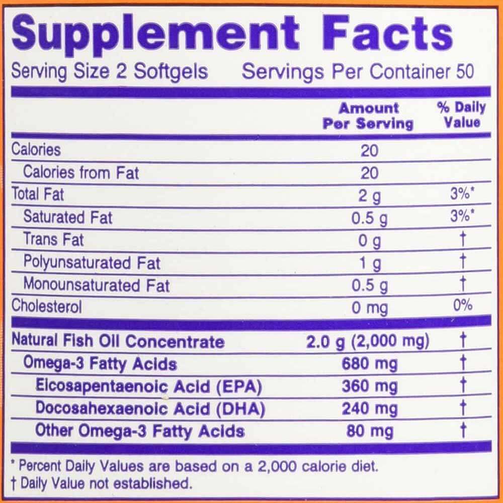 NOW Omega-3 Fish Oil