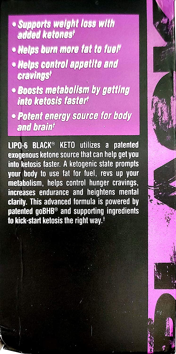 Nutrex Research Lipo6 Black Keto, 60 Capsules