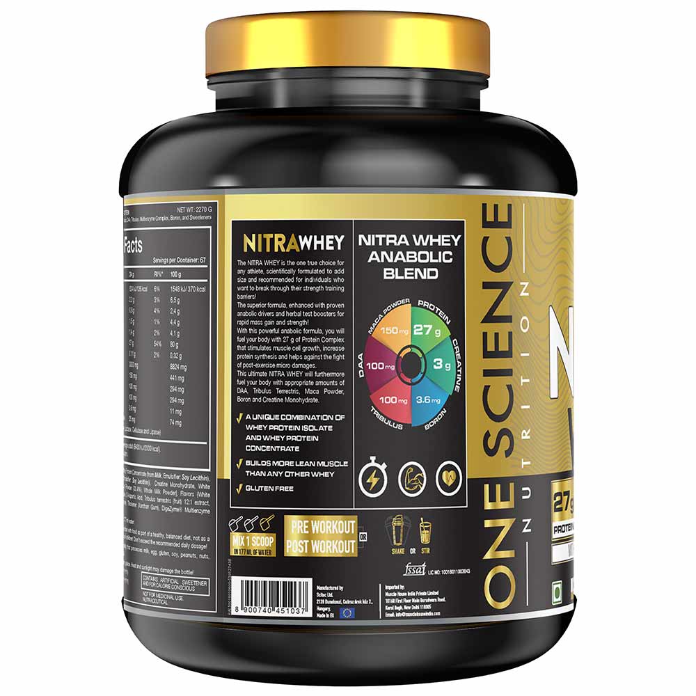 One Science Nitra Whey, 2.27 kg (5 lb) - One Science -