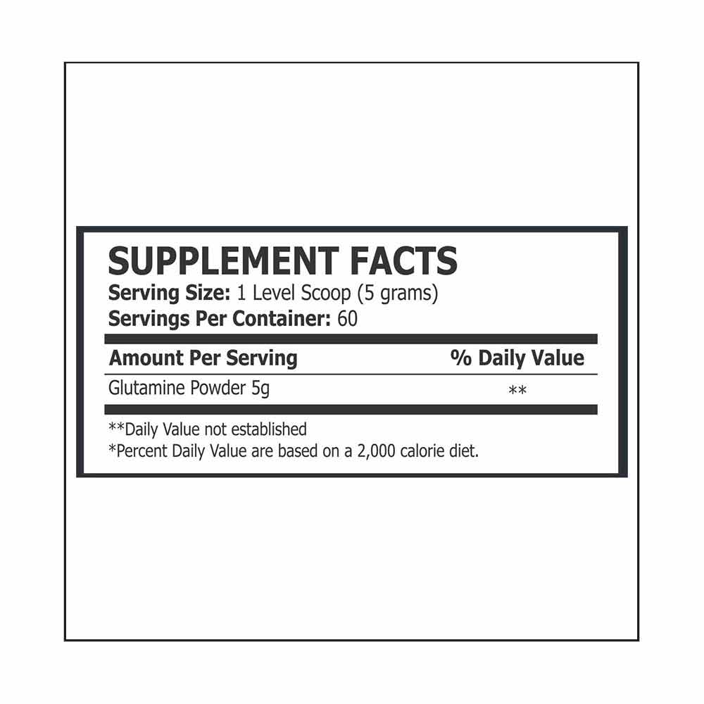 Pole Nutrition L Glutamine, 300gm, 60 servings