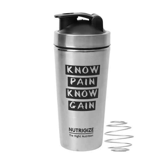 Nutrigize Stainless Steel Shaker Bottle 790ml
