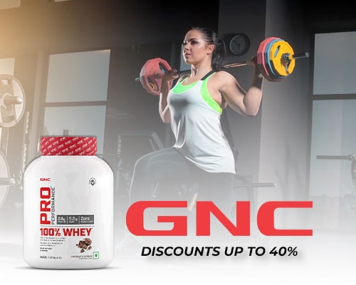 GNC brand discounts banner
