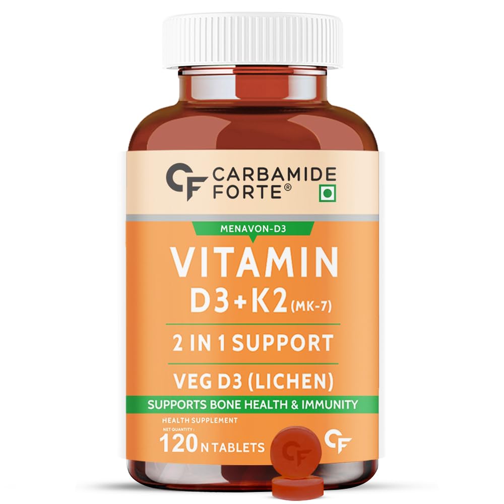 Carbamide Forte Vitamin D3 K2 for wellness, 120 tablets
