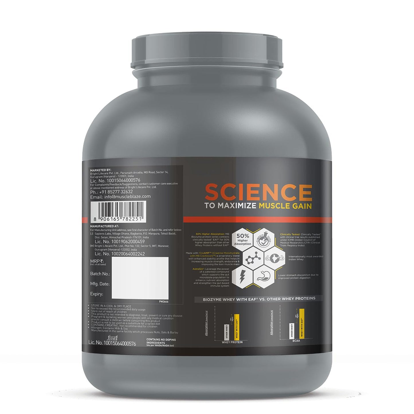 MuscleBlaze Biozyme Whey PR 2kg