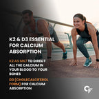 Carbamide Forte Vitamin D3 K2 for wellness, 120 tablets
