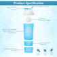 Nutrigize 3-Compartment Shaker Bottle with container For Pills And Powder, 600 ml