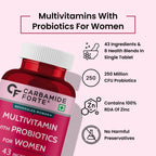 Carbamide Forte Multivitamin with probiotics tablets for Women, 100 tablets