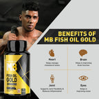 MuscleBlaze Omega 3 Fish Oil Gold 3x, 60 Capsules