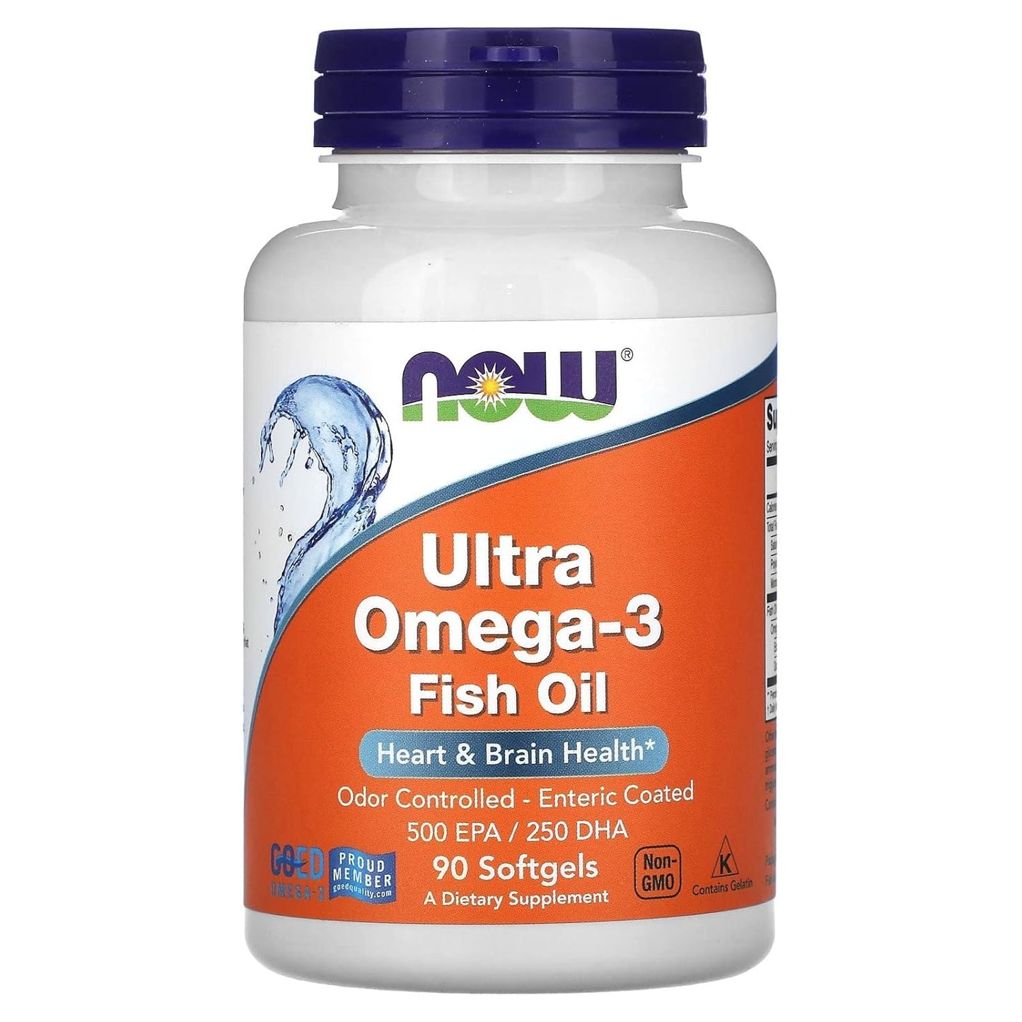 NOW Ultra Omega-3 Fish Oil Supplement – 90 Softgels | EPA DHA Formula