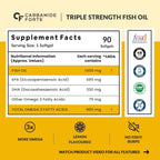 Carbamide Forte Triple Strength Fish oil Omega3 1400mg, 90 softgels