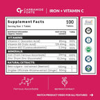 Carbamide Forte Iron Folic acid tablets for men and women, 100 tablets