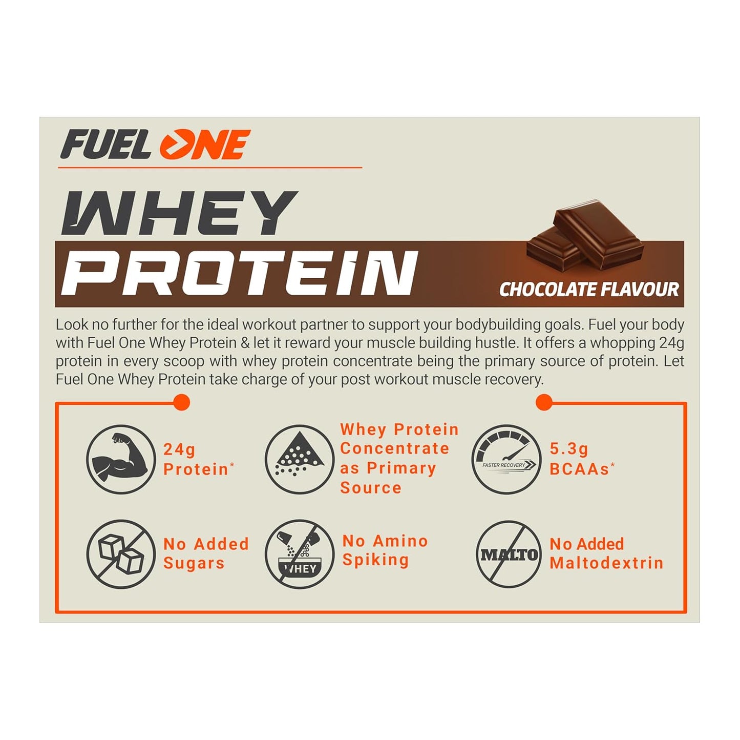 MuscleBlaze FuelOne Whey Protein 1 kg