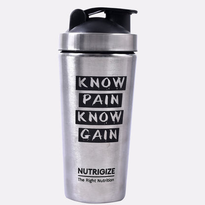 Nutrigize Stainless Steel Shaker Bottle 790ml