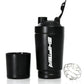 Nutrigize Stainless Steel Shaker Bottle, Protein Shaker with Extra Compartment for storage, 590 ml