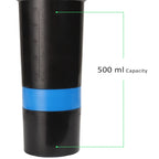 Nutrigize Protein Shaker bottle with 2 extra storage compartment (600 ml)