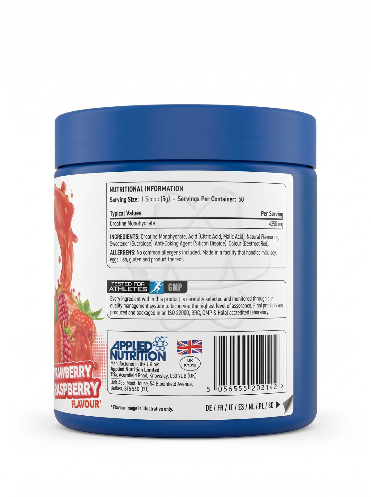 Applied Nutrition Creatine Monohydrate | Micronized Creatine Powder | 50 Servings