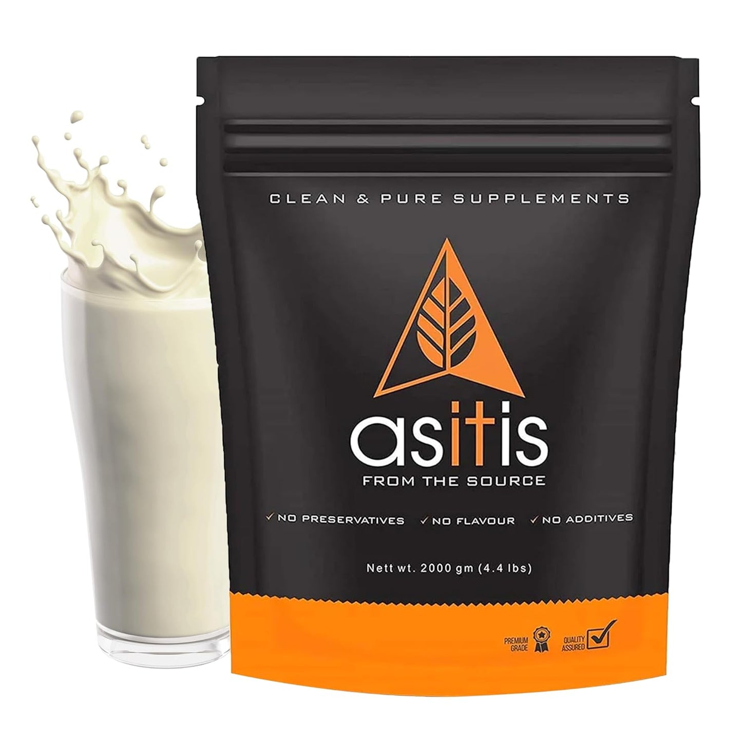 As-it-is Whey Protein Isolate 90% - 2kg, Unflavoured