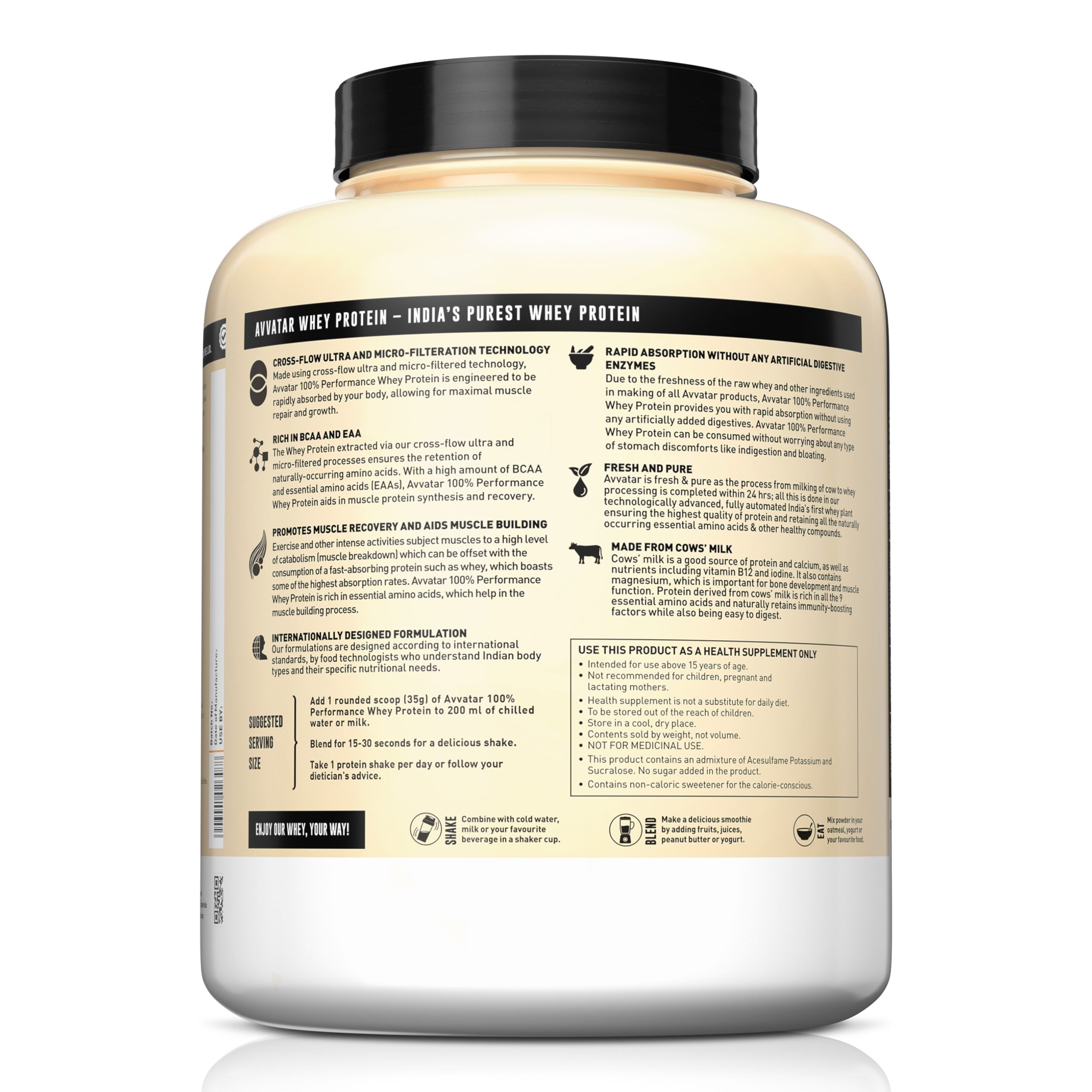 Avvatar 100% Performance Whey, 2Kg