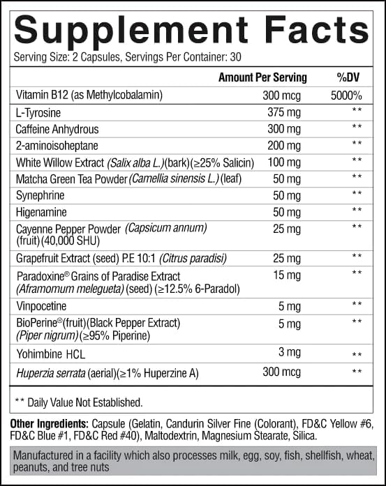 Condemned Arsynist Fat Burner, 60 capsules