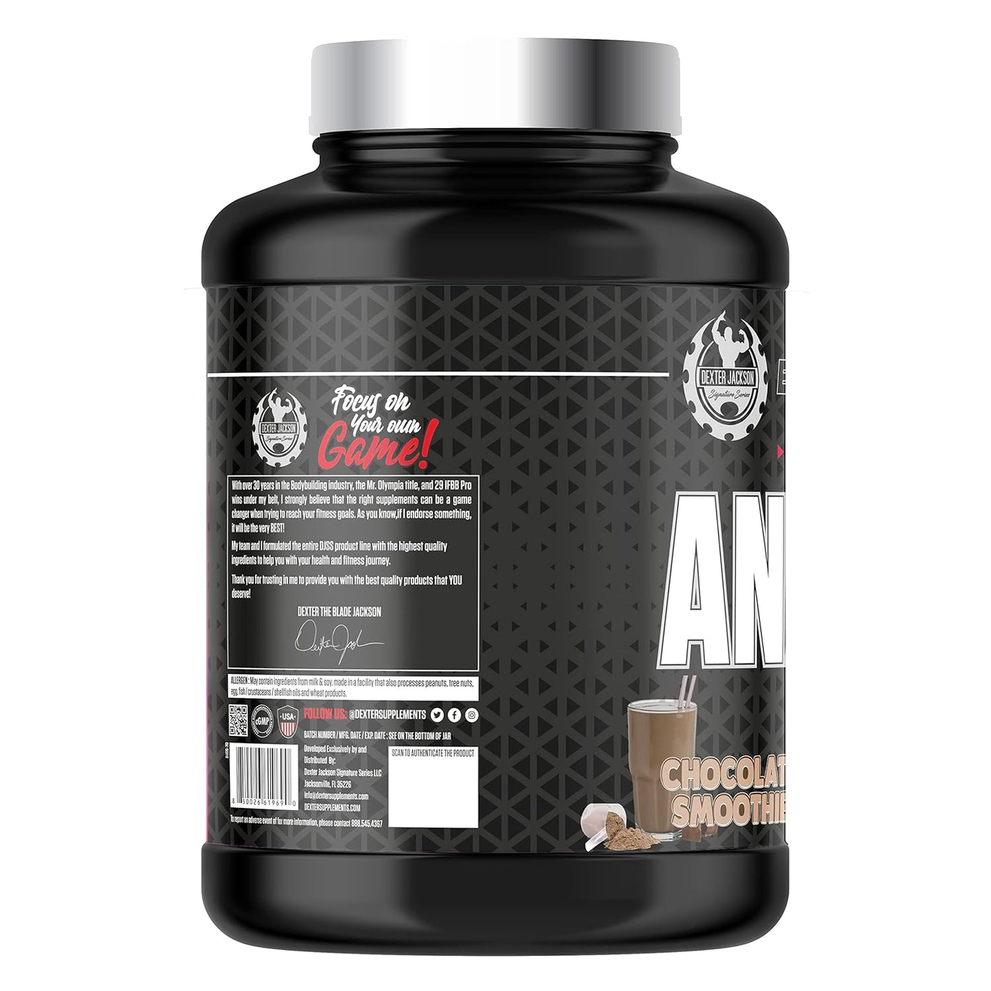 Dexter Jackson Black Series Anabolic Advance Whey & Isolate Matrix Protein Powder 5lbs