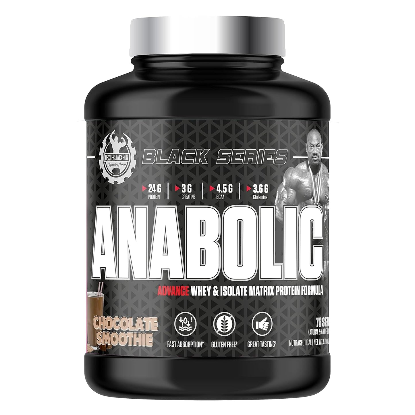 Dexter Jackson Black Series Anabolic Advance Whey & Isolate Matrix Protein Powder 5lbs