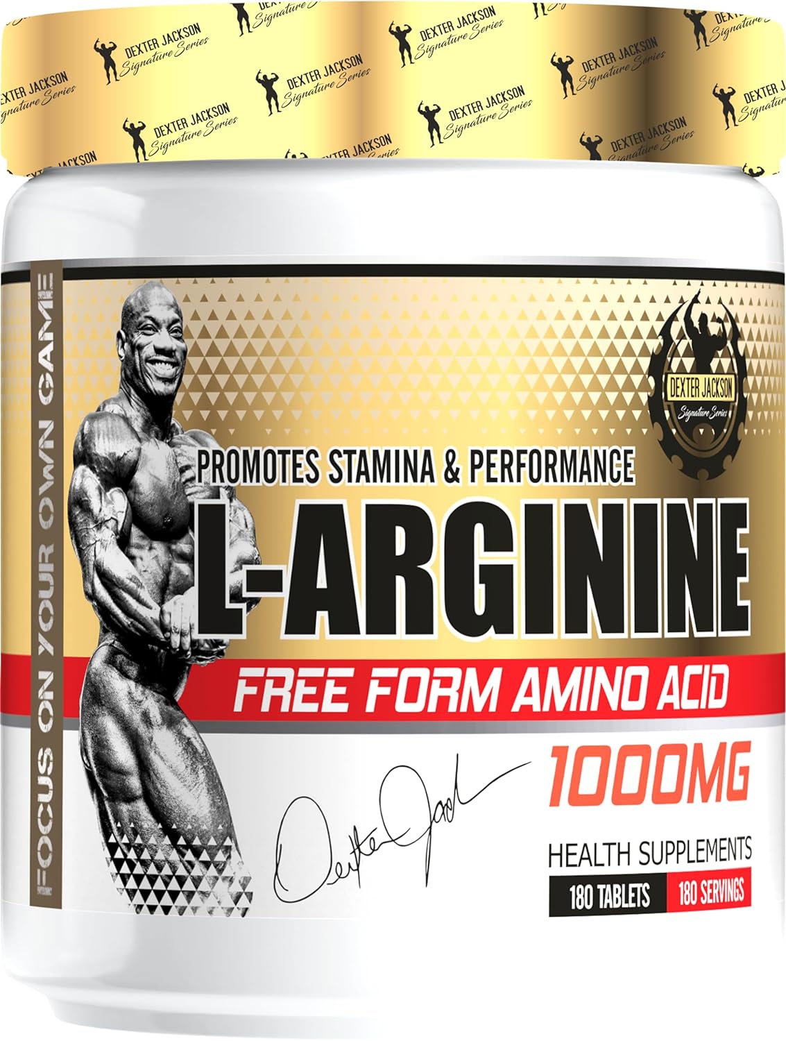 Dexter Jackson L-Arginine 1000 Mg 180 Tablets