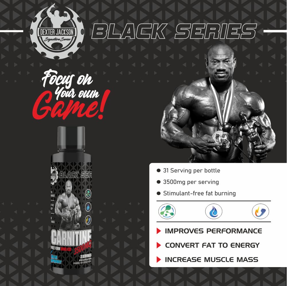 Dexter Jackson Black Series Carnitine liquid, 31 servings